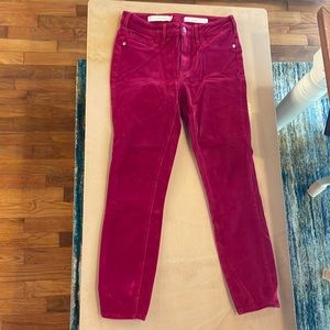 Anthropologie, pilcro & the letter press high rise skinny stretch corduroy pants